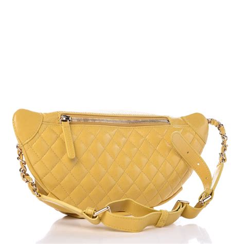 chanel fanny pack waist bag quilted diamond crumpled glazed|CHANEL Crumpled Glazed Lambskin Quilted Waist Bag Fanny .